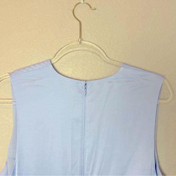 BNWT! ABERCROMBIE & FITCH Elegant Blue Deep V Satin Dress Size XLT - Picture 11 of 11